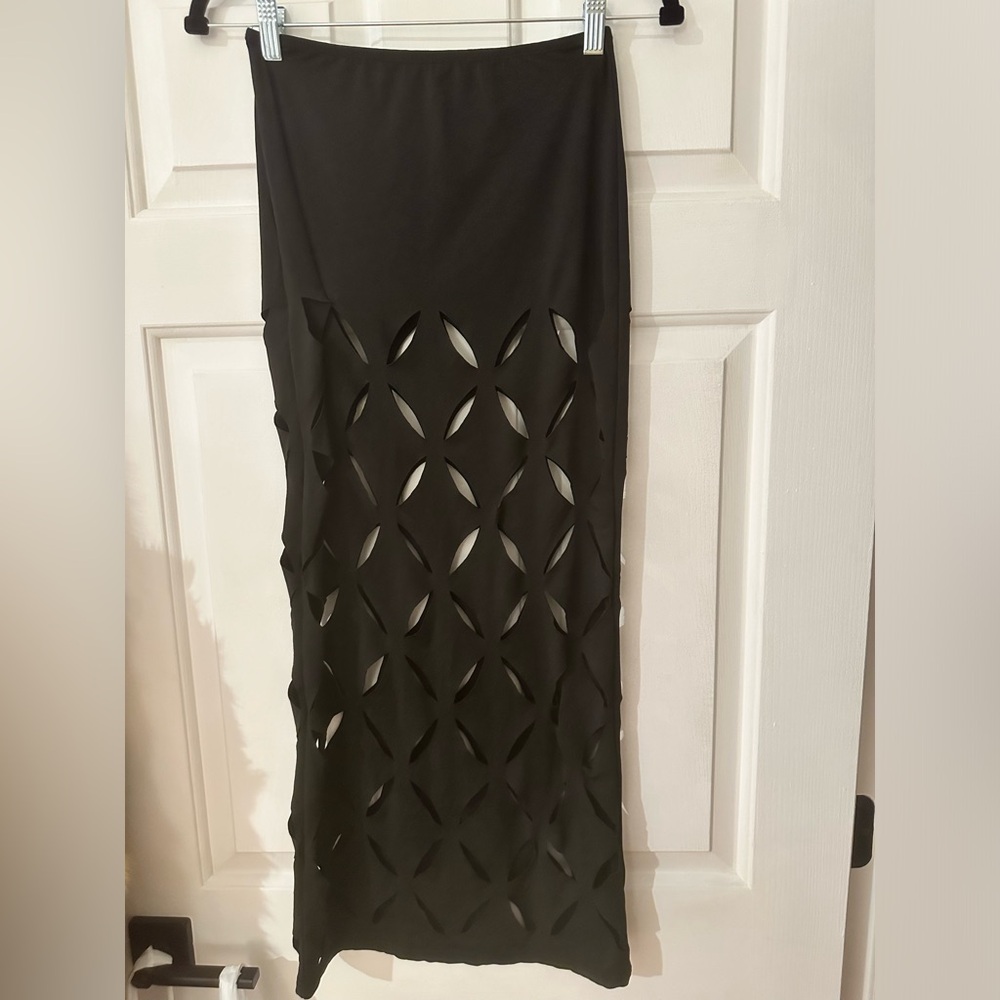 Micas maxi cut out skirt